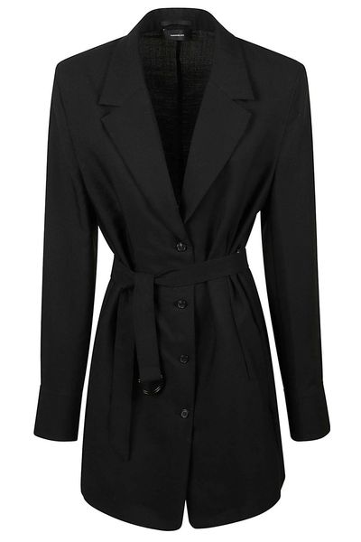 WARDROBE.NYC Belted Tailored Shirt Dress