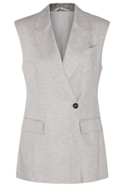 Brunello Cucinelli V-Neck Sleeveless Jacket