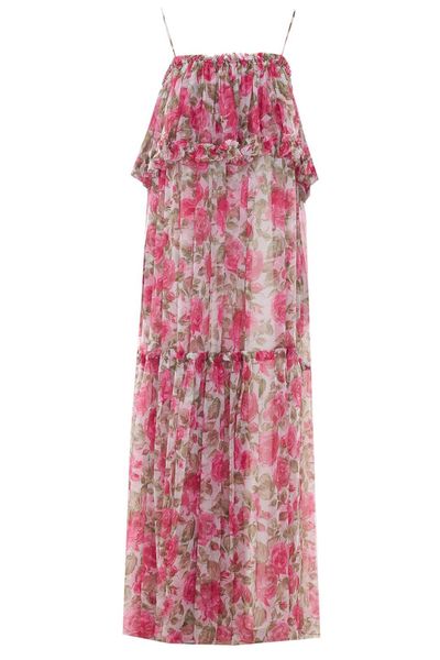 Chloé Thin-Strap Long Dress