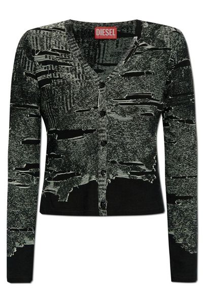 Diesel M-Alima-L Distressed Cardigan