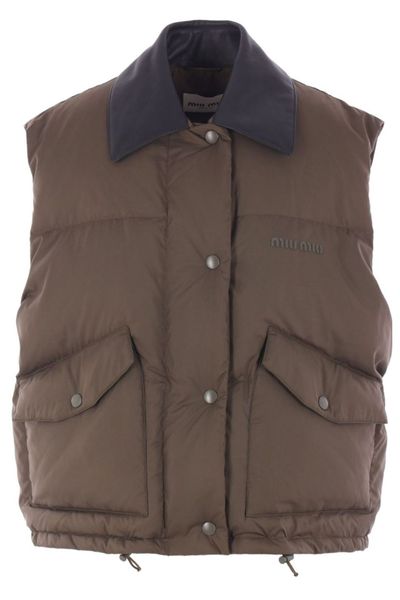 Miu Miu Button-Up Drawstring Gilet