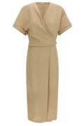 Brunello Cucinelli V-Neck Short Sleeved Dress