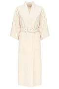 Christian Dior Belted V-Neck Coat