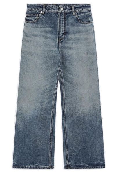 Alaïa High-Waist Wide-Leg Jeans