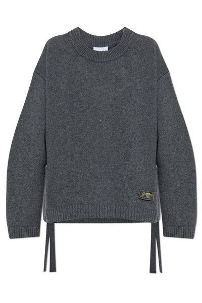 Ganni Logo Patch Oversized Jumper
