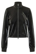 Diesel Shiny Piquet Effect Zipped Sweatshirt
