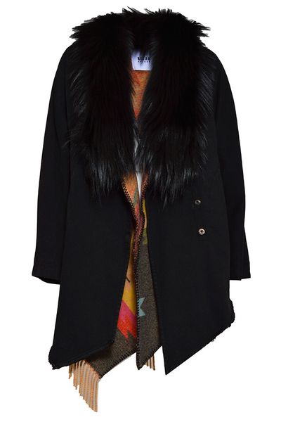Bazar Deluxe Fur Collared Button-Up Parka