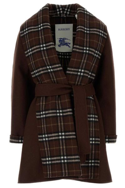 Burberry Verona Checked Belted Coat