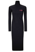 MM6 Maison Margiela High-Neck Maxi Jersey Dress