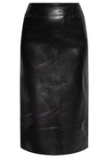 Givenchy Leather Midi Pencil Skirt
