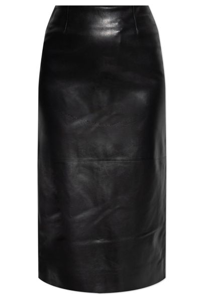 Givenchy Leather Midi Pencil Skirt