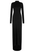 Tom Ford Long-Sleeved Open-Back Train Gown
