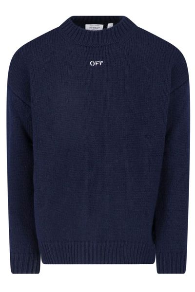 Off-White Arrow Embroidered Knitted Sweater