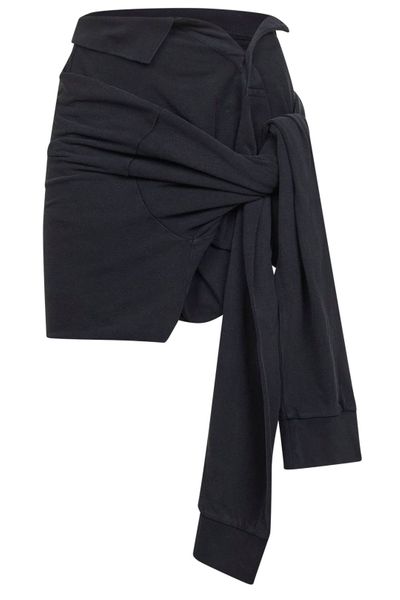 Balenciaga Knotted Faded Polo Skirt