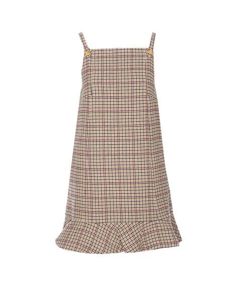 Ganni Checked Mini Dress