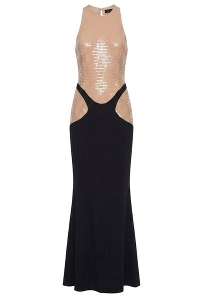 Mugler Sequin Embellished Sleeveless Dress