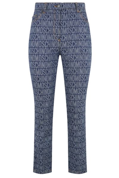 Moschino Monogram High-Rise Jeans