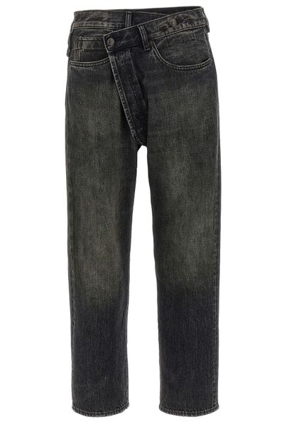 R13 Crossover Distressed Jeans
