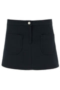 Courrèges 2 Pocket Twill Mini Skirt