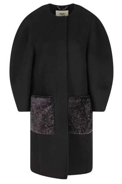Fendi Single Breasted Midi Coat