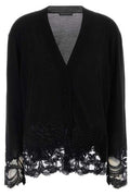 Ermanno Scervino Lace Trim Cardigan