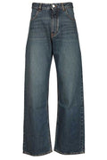 Alaïa Contrast-Stitch Straight Leg Jeans