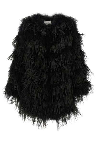 Yves Salomon Feather Caban Coat