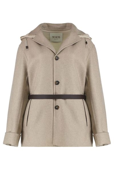 Tod's Belted Hooded Jacket