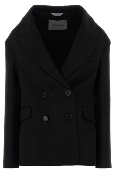 Balenciaga Stola Double-Breasted Blazer