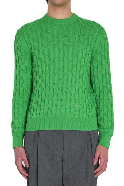 Dior Homme Braided Crewneck Knitted Jumper