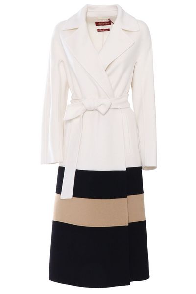 Max Mara Studio Arena Belted Panelled Coat