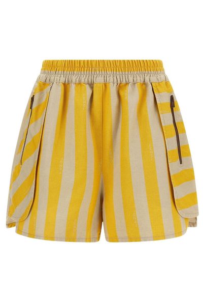 Fendi Pequin Striped Elasticated Waist Shorts