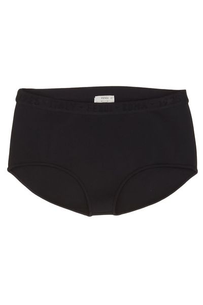 Fendi Logo Waistband Hipster Shorts