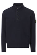 Stone Island Button Placket Knitted Sweater