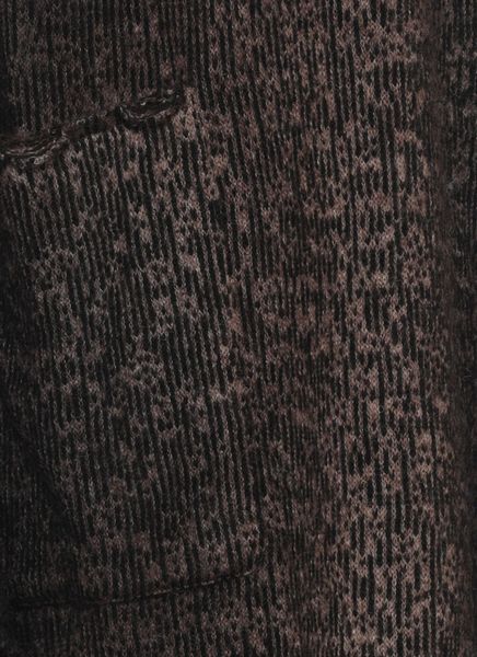 Avant Toi Open-Front Patterned Cardigan