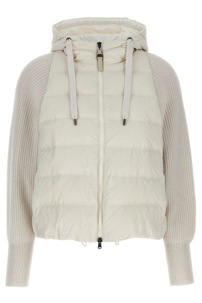Brunello Cucinelli Zip-Up Hooded Puffer Jacket
