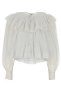 Chloé Ruffled Cropped Top