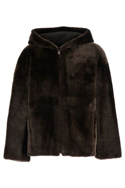 Yves Salomon Hooded Faux-Fur Jacket