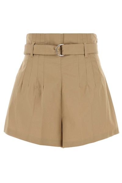 Prada High-Waist Belted Shorts