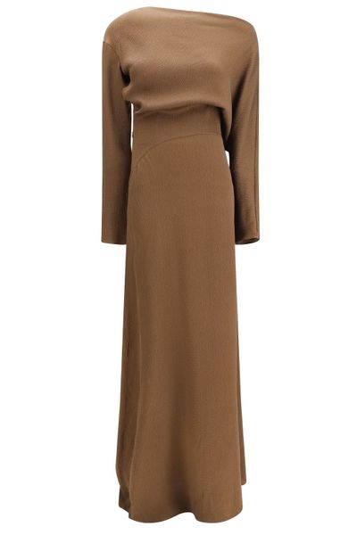 Petar Petrov Asymmetric Long-Sleeve Dress