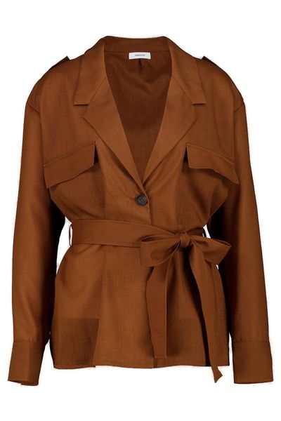 Ferragamo Single-Breasted Belted Jacket