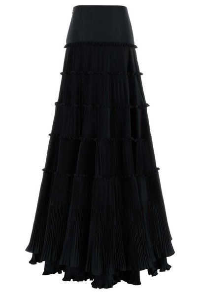 Blumarine Tiered Pleated Skirt
