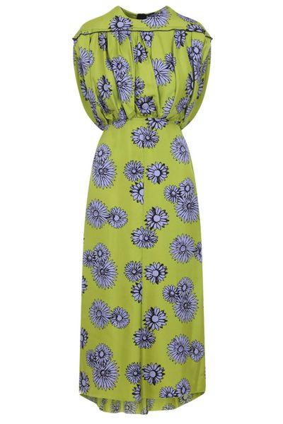 Lanvin Floral Print Sleeveless Dress