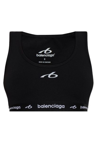 Balenciaga Logo Detailed Sports Bra