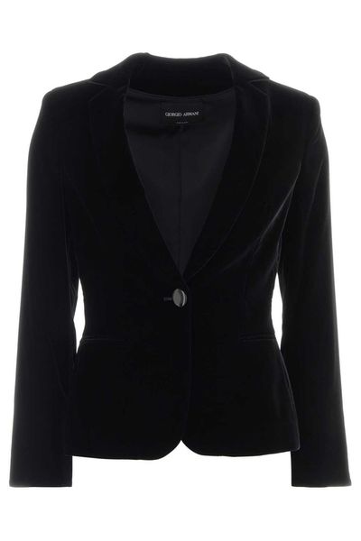 Giorgio Armani Single-Breasted Fitted Blazer