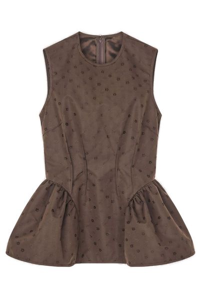 Cecilie Bahnsen Jacquard Sleeveless Top