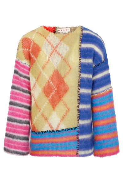 Marni Patchwork Knitted Jumper