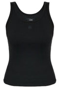 Amiri Logo Embroidered Ribbed Top