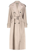 DRHOPE Double-Breasted Belted Trench Coat