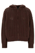 Brunello Cucinelli Openwork Rib Hooded Cardigan